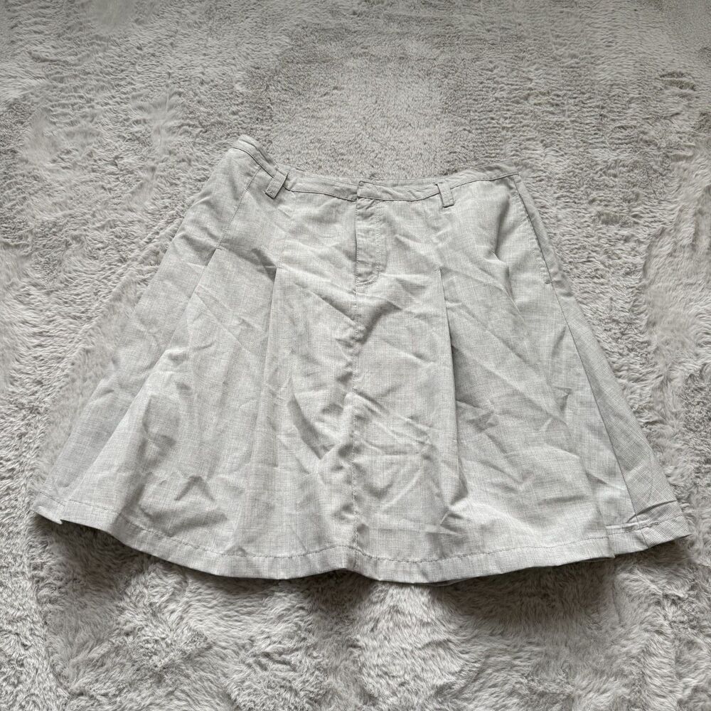 FREE PEOPLE WE THE FREE SUITING PLEATED MINI SKIRT LIGHT GRAT NWT $98 SZ 10